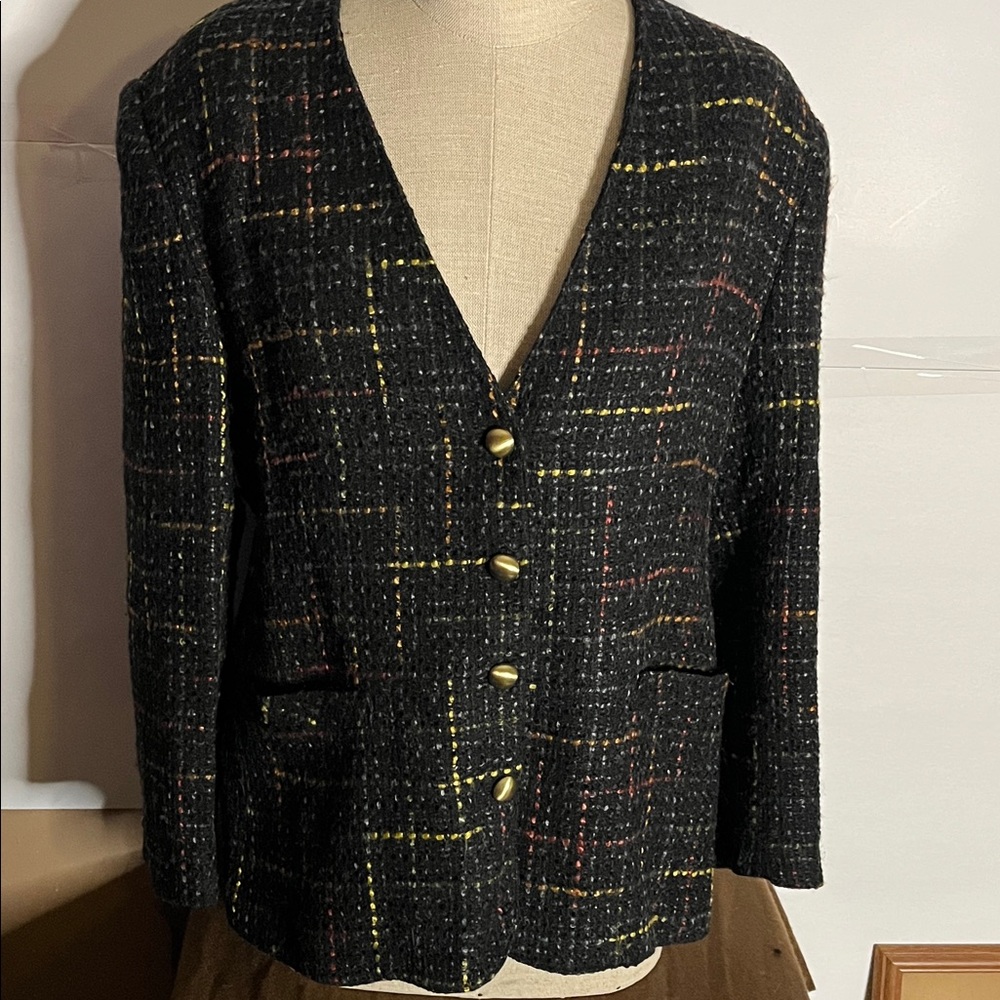 😄TC petites wool blend jacket Canada 14P